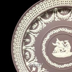 Wedgwood Lilac Jasperware Trophy Plate Aurora & Pegasus Made In England