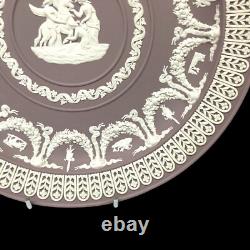 Wedgwood Lilac Jasperware Trophy Plate Aurora & Pegasus Made In England