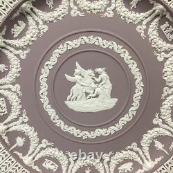 Wedgwood Lilac Jasperware Trophy Plate Aurora & Pegasus Made In England