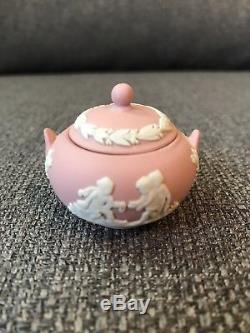 Wedgwood Miniature 10 piece Tea Set Pink Jasperware