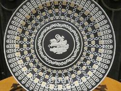 Wedgwood Museum Series Tri-Color Black Jasperware Diced Aurora Trophy Plate