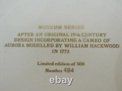 Wedgwood Museum Series Tri-Color Black Jasperware Diced Aurora Trophy Plate