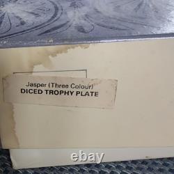 Wedgwood Museum Series White Jasperware Diced Trophy Plate Limited Ed No. 164