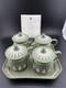 Wedgwood Museum Series Custard Set Produced In Sage Green Jasperware