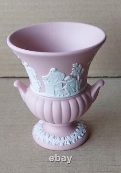 Wedgwood PINK Jasperware URN VASE