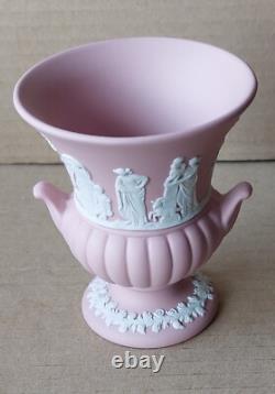 Wedgwood PINK Jasperware URN VASE