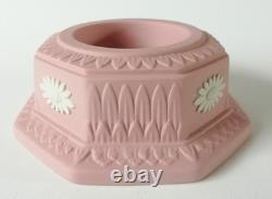 Wedgwood Pink Jasper Candle Holder x 2 Tea Light Holder Jasperware Wedgwood Pink Jasper Candle Holder x 2 Tea Light Holder Jasperware