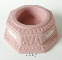 Wedgwood Pink Jasper Candle Holder x 2 Tea Light Holder Jasperware