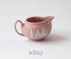 Wedgwood Pink Jasper Ware Miniature Eight Piece Tea For One. Tea Set With Tray