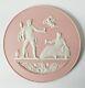 Wedgwood Pink Jasperware 2008 Year Plate Boxed Plaque