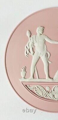 Wedgwood Pink Jasperware 2008 Year Plate Boxed Plaque