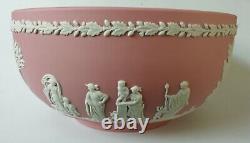 Wedgwood Pink Jasperware Bowl 8 Inch