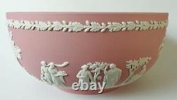 Wedgwood Pink Jasperware Bowl 8 Inch