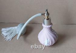 Wedgwood Pink Jasperware Dancing Hours Twisted Perfume Atomiser