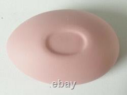 Wedgwood Pink Jasperware Egg Trinket Dancing Hours