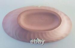 Wedgwood Pink Jasperware Floral Bowl Footed