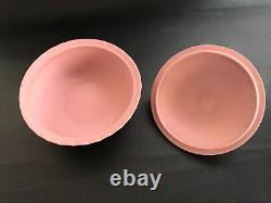 Wedgwood Pink Jasperware Lidded Bowl In Excellent Condition