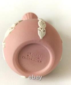 Wedgwood Pink Jasperware Miniature Vase Australian Sturt Desert Rose