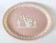 Wedgwood Pink Jasperware Oval Tray Cupid And Psyche Boxed