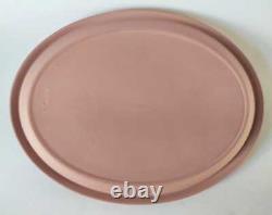 Wedgwood Pink Jasperware Oval Tray Cupid and Psyche Boxed
