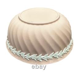Wedgwood Pink Jasperware Powder Dish Floral
