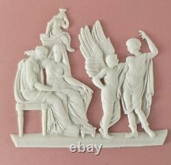 Wedgwood Pink Jasperware Scalloped Trinket Box Icarus