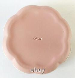 Wedgwood Pink Jasperware Scalloped Trinket Box Icarus