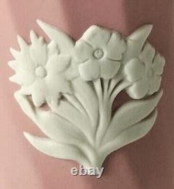 Wedgwood Pink Jasperware Spiral Fluted Floral Vase