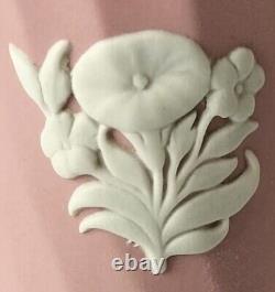 Wedgwood Pink Jasperware Spiral Fluted Floral Vase