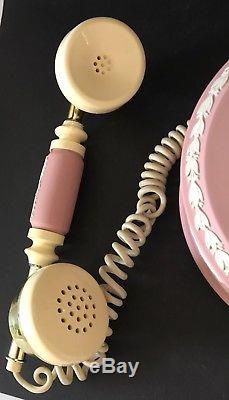 Wedgwood Pink Jasperware Telephone by Astral