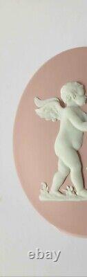 Wedgwood Pink Jasperware Trinket Box Cherub