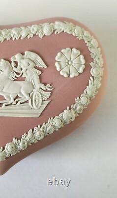 Wedgwood Pink Jasperware Trinket Box Heart