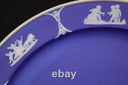 Wedgwood Plate Blue Jasper Bellerophon Pegasus Compotier 24 cm Circa 1900