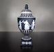 Wedgwood Porcelain Black Jasperware Dancing Hours Urn Vase Signed Art Pottery