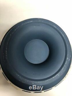 Wedgwood Portland Blue Jasperware Pedestal Centerpiece Bowl