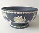 Wedgwood Portland Jasperware Blue Footed Bowl 1st Quality