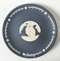 Wedgwood Portland Jasperware Blue Rare Adam Plate