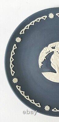 Wedgwood Portland Jasperware Blue Rare Adam Plate