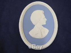 Wedgwood Portrait Medallion Plaque Prime Minister Margaret Thatcher Jasper Ware