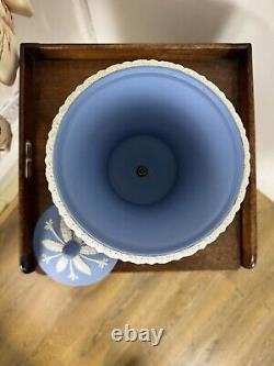 Wedgwood Powder Blue Jasperware Campagna Vase 1956 Excellent Condition