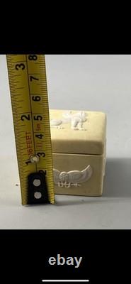 Wedgwood Primrose Yellow Jasperware Jasper Egyptian Sphynx Square Trinket Box