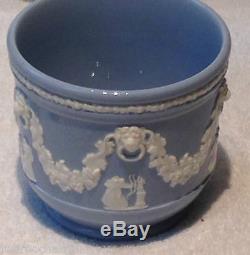 Wedgwood Queensware Jasperware Jardiniere Planter Cache Pot Mint Urn Vase Bowl