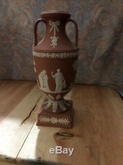 Wedgwood RARE Terracotta Jasperware Trophy Vase Urn Grecian Large 9 NICE
