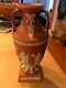 Wedgwood Rare Terracotta Jasperware Trophy Vase Urn Grecian Large 9 Nice