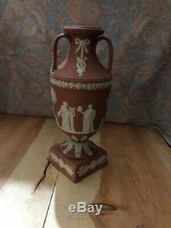 Wedgwood RARE Terracotta Jasperware Trophy Vase Urn Grecian Large 9 NICE