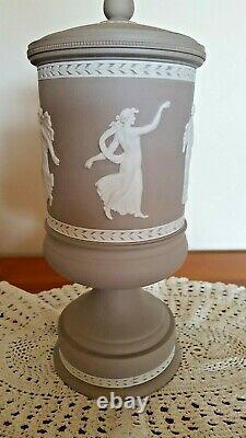 Wedgwood Rare Taupe Persehone Vase With Cover