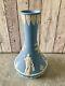 Wedgwood Rare White On Blue Jasper Jasperware Parnassus Candida Vase