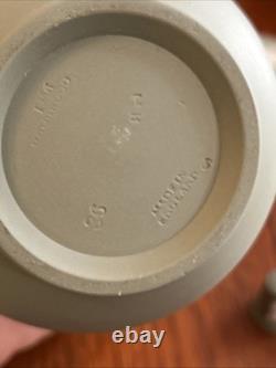 Wedgwood Sage Green Jasperware 10pc Set Large Bowl, Candlesticks, Jugs & Boxes