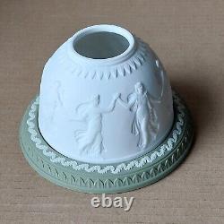 Wedgwood Sage Green Jasperware Lithophane Dancing Hours