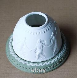 Wedgwood Sage Green Jasperware Lithophane Dancing Hours